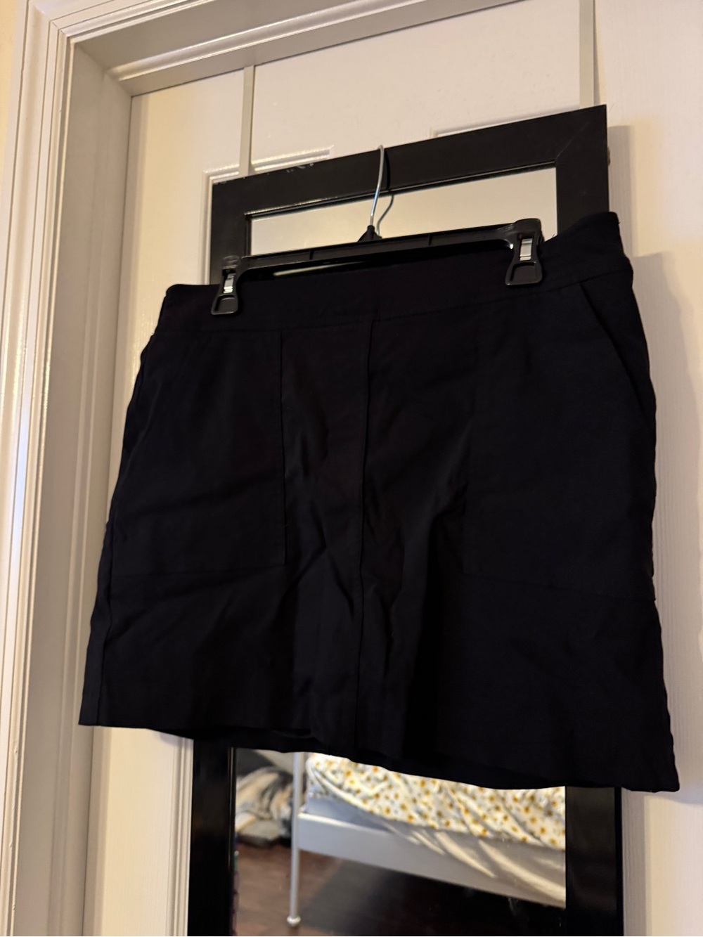 Zac & Rachel Black Stretch Mini Skirt with Elastic Waist